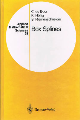 Applied Mathematical Sciences 98: Box Splines (Hardback)