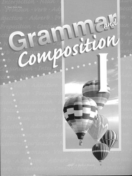 A Beka Homeschool English 7: Grammar and Composition I, Fourth Edition (2 Books)