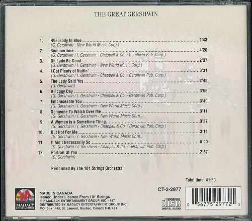 The Great Gershwin (CD)