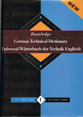 Routledge German Technical Dictionary (English-German 2-Volume Hardback Set)