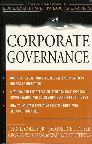 Corporate Governance: The McGraw-Hill Executive MBA Series (Paperback)