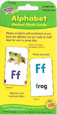 Alphabet Pocket Flash Cards (Cards with Photos and Words)
