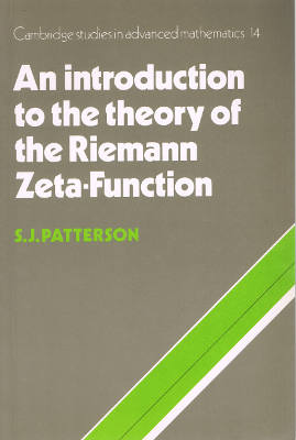 Cambridge Studies in Mathematics 14: An Introduction to the Theory of the Riemann Zeta-Function (Softcover)