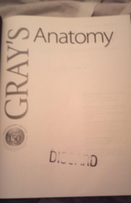 Gray's Anatomy - The Anatomical Basis of Clinical Practice Fortieth Edition (Hardback) [Ex-Library]