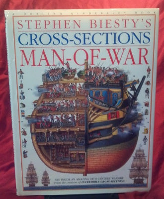 Stephen Biesty's Cross-Sections Man-of-War (Hardback, Dust Jacket, Oversized)