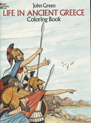 Life in Ancient Greece Coloring Book (Paperback)