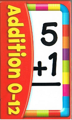 Addition 0-12 Pocket Flash Cards (Cards with Multi-Color Border)