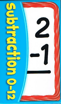 Subtraction 0-12 Pocket Flash Cards (Cards with Red Candy Border) [MC]