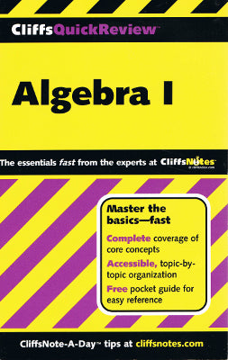 CliffsQuickReview: Algebra I (Paperback)