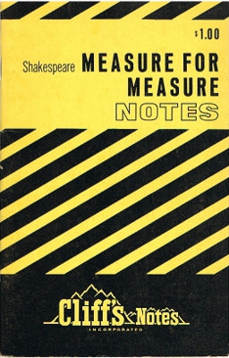 CliffsNotes: Measure for Measure [Shakespeare] (Paperback)